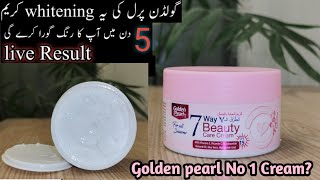 Golden pearl 7 Way Beauty Care Cream Review  Golden pearl Whitening Beauty Cream [upl. by Enileuqaj]