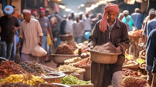 Morocco Walk  Marrakech and old city with big history  4K HDR Walking Tour [upl. by Moclam631]