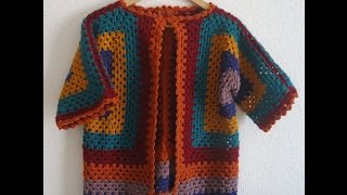 Tutorial Crochet Chaqueta ganchillo paso a paso en español [upl. by Corabelle]