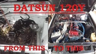 SR20 Datsun 120y Build [upl. by Acinor141]