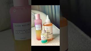 Minimise ur pores with these 3 amazing combos glowrecipe byebyepores glycolicacid skincaretips [upl. by Anaujal54]