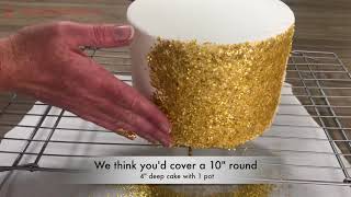 How to make an Edible Glitter Cake [upl. by Friedrich]