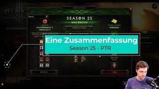 Season 25  PTR Eine Zusammenfassung von Jessirocks Geheimtipp [upl. by Ociral]