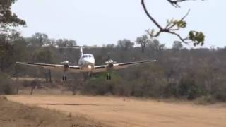 King Air landing on shortfield [upl. by Netniuq527]