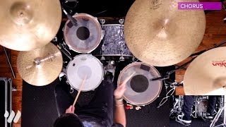 Yet Not I But Through Christ In Me  CityAlight  Drum Tutorial [upl. by Castera198]