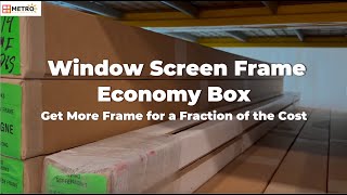 Screen Frame Economy Box [upl. by Amsden749]