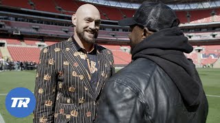 Behind the Scenes with Tyson Fury amp Dillian Whyte Before amp After Todays Press Conference [upl. by Aldarcie]