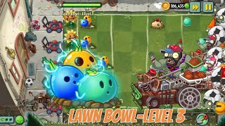 Lawn BowlLevel 34 Plants vs zombies2 Team Plants vs Team zombies [upl. by Enilemme]