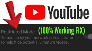 How To Fix YouTube Restricted Mode Turned On By Network Administrator Simple Way 2023 [upl. by Nebuer618]