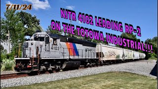 NJTR 4102 Leading RP2 On The Totowa Industrial 71124 [upl. by Kamerman]