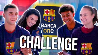 BARÇA ONE CHALLENGE  LAMINE vs FERRAN amp GRAHAM vs ENGEN 🎥⚽🍿 [upl. by Adnaugal294]