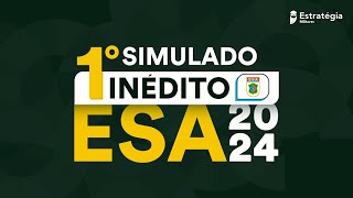 Correção 1º Simulado Inédito ESA 2024  Área Geral e Aviação  Área Saúde [upl. by Rafat540]