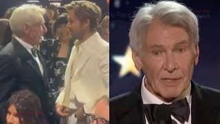 Harrison Ford Reunites With Ryan Gosling At Critics Choice [upl. by Naicul]