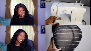 BEGINNER FRIENDLY WIG MAKING WITH A SEWING MACHINE FT BEAUFOX HAIR [upl. by Ling]