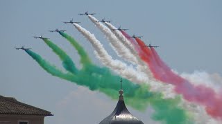 SORVOLO FRECCE TRICOLORI  ROMA 2 GIUGNO 2023 [upl. by Allsopp]