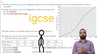 cumulative frequencyigcseExam [upl. by Arodoet397]