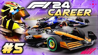 F1 24 CAREER MODE Part 5 Sprint Pitstop GAMBLE PAYS OFF What Did We Just Do [upl. by Vasileior]