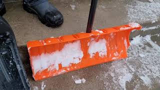 Snow Shovel Demo quotHome Depot vs Snow Casterquot [upl. by Casaleggio675]