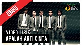 UNGU  Apalah Arti Cinta  Video Lirik [upl. by Haimorej]