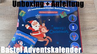 Bastel Adventskalender  Der Adventkalender mal ohne Süßigkeiten  Kalender Unboxing und Anleitung [upl. by Edyth]