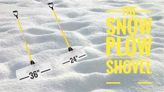 The snow plow shovel for snow removal Devons Lawn Care [upl. by Stein]