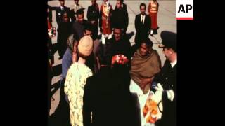 SYND 29170 KING BAUDOUIN AND QUEEN FABIOLA OF BELGIUM VISIT INDIA [upl. by Nallij]