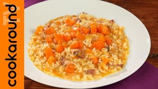 Risotto alla zucca  Riso pancetta e zucca [upl. by Bilow]