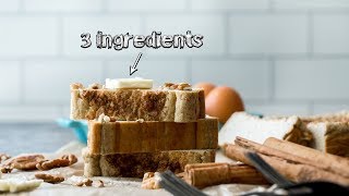 How to Make an Egg Loaf  3 Ingredient Keto Bread Recipe [upl. by Selegna378]