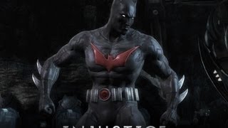 Injustice Gods Among Us  How to get the Batman Beyond Skin And Gameplay [upl. by Nosiaj555]