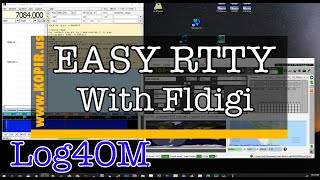 EASY RTTY with Fldigi and Log4OMPart II [upl. by Changaris]