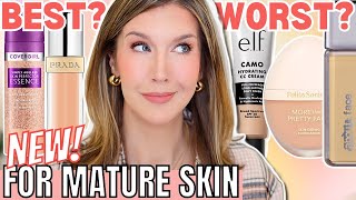 5 BEST amp WORST New Foundations for Mature Skin 2024  Foundation Roundup [upl. by Eenor732]