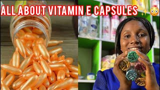 How To use vitamin E capsules for glowing skin✨Which color works Better How many is required [upl. by Akirderf]