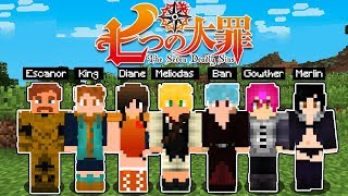 Minecraft NANATSU NO TAIZAI NO MINECRAFT Tenha os poderes de Meliodas Ban King etc [upl. by Rehsu]