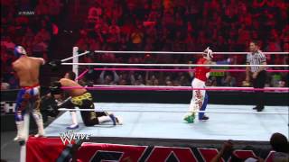 Rey Mysterio amp Sin Cara vs Primo amp Epico Raw October 1 2012 [upl. by Pirnot]