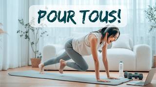 Marche sur place à 4 pattes un exercice pour des muscles plus forts triceps et abdos [upl. by Odilo]