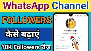 WhatsApp Channel Followers Kaise Badhaye 2024  How to Increase WhatsApp Channel Followers [upl. by Burkhardt]