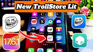 New TrollStore Lite amp TrollStore update v21 is out  TrollStore Lite available iOS 1761  14 [upl. by Akiem]