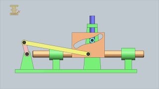 SliderCrank LeverCam Mechanism [upl. by Eseuqcaj]