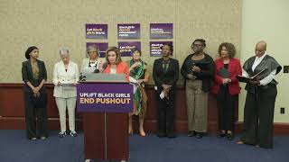 Reps Pressley Pelosi DeLauro Unveil Groundbreaking Report on Pushout of Black Girls in Schools [upl. by Copland]