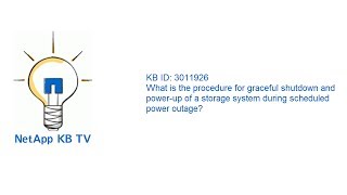 What is the procedure for graceful shutdown and powerup of a storage system during scheduled [upl. by Anewor]