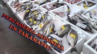 Una Pescadería en Japón Peces raros y cortes diferentes a los europeos [upl. by Acirred]