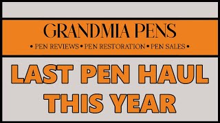 LAST PEN HAUL THIS YEAR [upl. by Aiuqram]