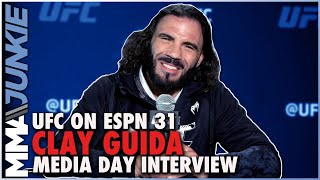 Clay Guida to make 41yearold Leonardo Santos feel his age  UFCVegas44 media day [upl. by Ettezzus]