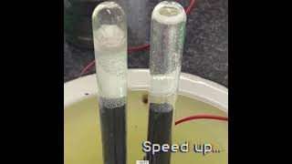 Decomposition of water into hydrogen and oxygen by electrolysis [upl. by Vivianne]