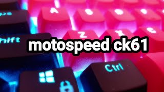 MON NOUVEAU CLAVIER MOTOSPEED CK61 [upl. by Ian]