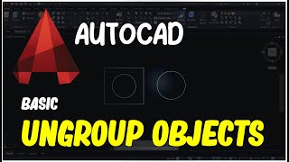 AutoCAD How To Ungroup Objects [upl. by Dlorah448]