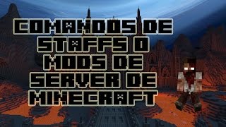 Comandos Para Moderadores Y Staff En Un Server De Minecraft [upl. by Hannahc857]