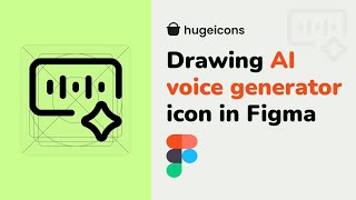 How to draw an AI voice generator icon following the grid  figmatutorial [upl. by Ettezus659]