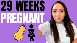 What to Expect at 29 Weeks Pregnant  Week By Week Symptoms for your Third Trimester Pregnancy [upl. by Nnyl]