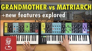 Matriarch vs Grandmother  New Features in Moog Matriarch [upl. by Noet94]